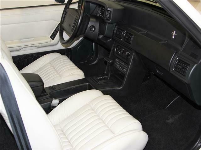 1993 White Ford Mustang Convertible
