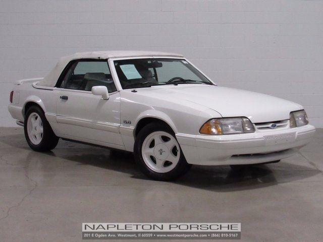 1993 White Ford Mustang Convertible