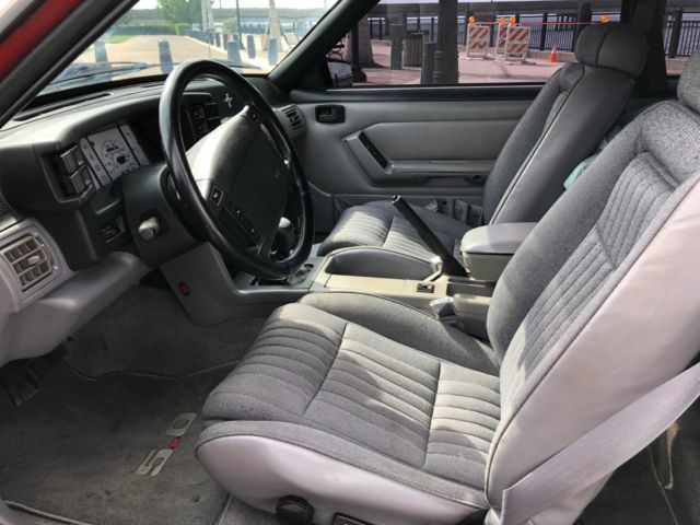 1993 Red Ford Mustang Coupe