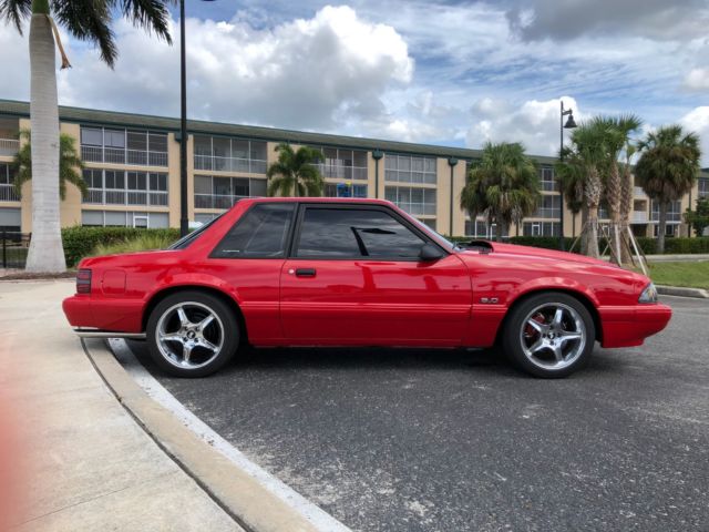 1993 Red Ford Mustang Coupe