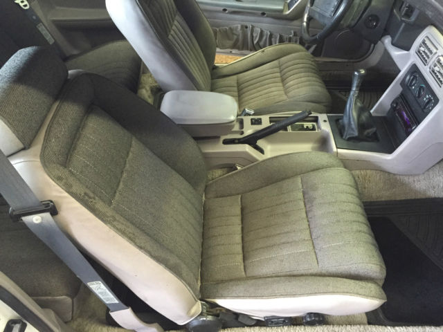 1993 White Ford Mustang Hatchback