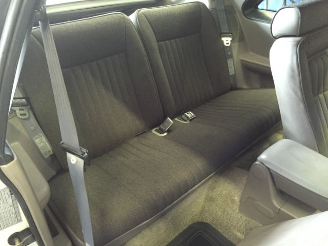 1993 White Ford Mustang Hatchback