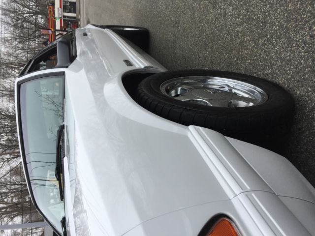 1993 White Ford Mustang Hatchback
