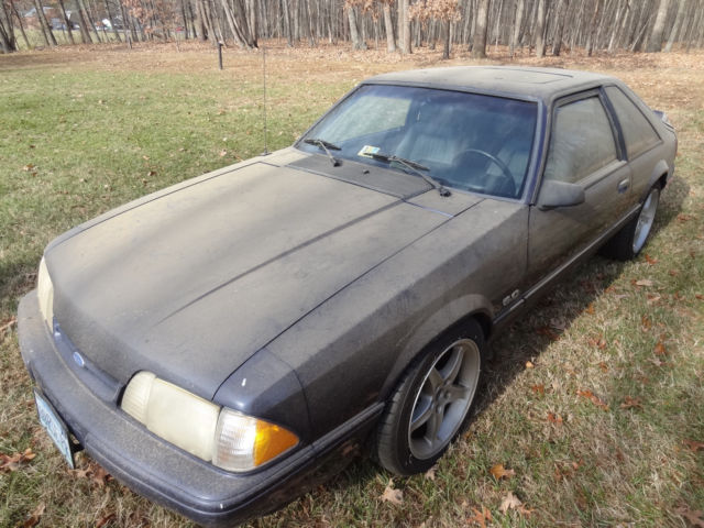 1993 Blue Ford Mustang Hatchback