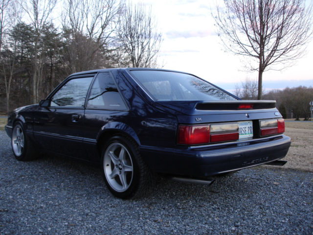 1993 Blue Ford Mustang Hatchback