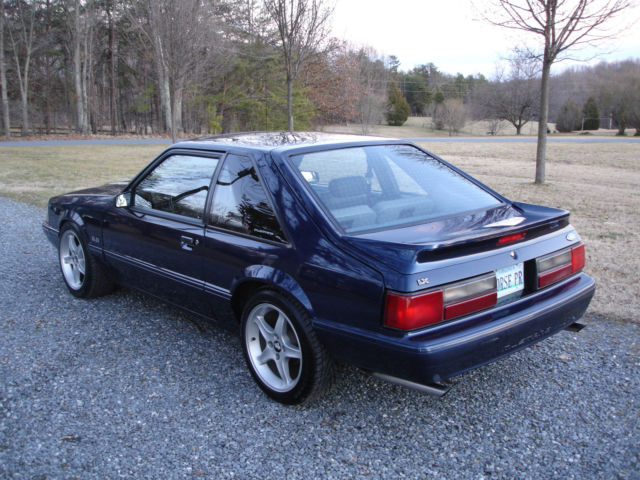 1993 Blue Ford Mustang Hatchback