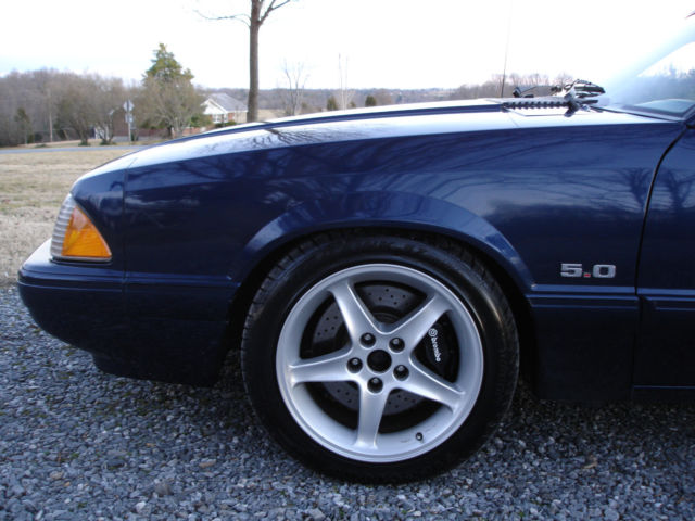 1993 Blue Ford Mustang Hatchback