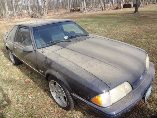 1993 Blue Ford Mustang Hatchback