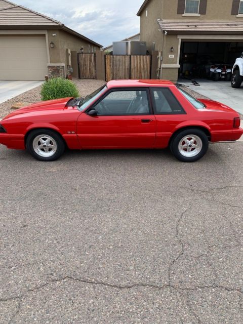 1993 Red Ford Mustang Coupe