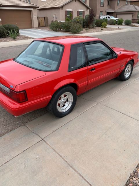 1993 Red Ford Mustang Coupe