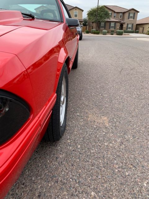 1993 Red Ford Mustang Coupe