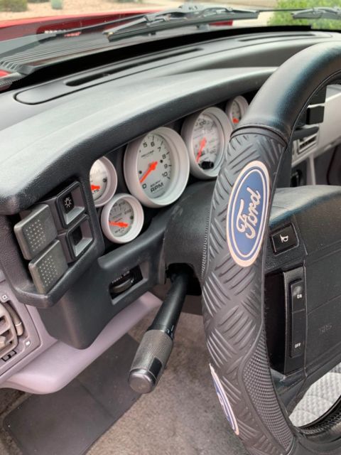 1993 Red Ford Mustang Coupe