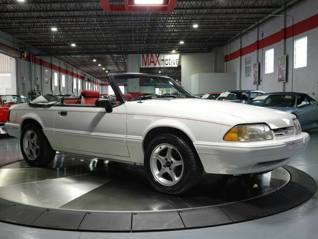 1993 White Ford Mustang Convertible