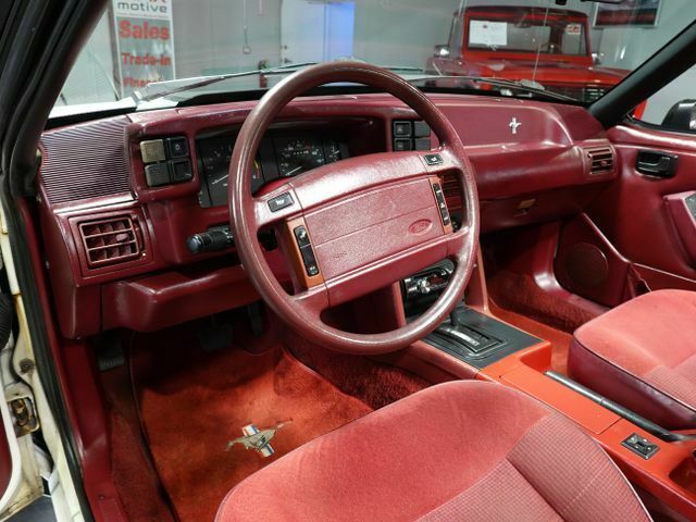 1993 White Ford Mustang Convertible