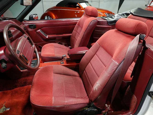 1993 White Ford Mustang Convertible