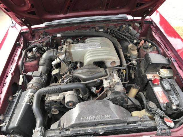 1993 ELECTRIC RED Ford Mustang Convertible