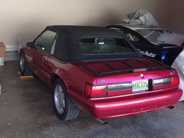 1993 ELECTRIC RED Ford Mustang Convertible