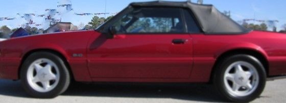1993 ELECTRIC RED Ford Mustang Convertible