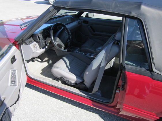 1993 ELECTRIC RED Ford Mustang Convertible