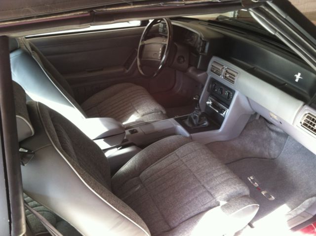 1993 ELECTRIC RED Ford Mustang Convertible