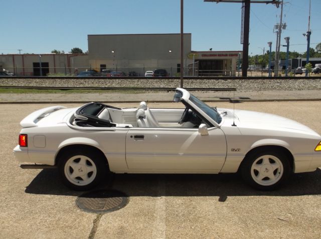 1993 White Ford Mustang Convertible