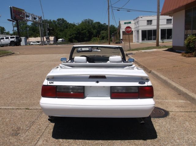 1993 White Ford Mustang Convertible