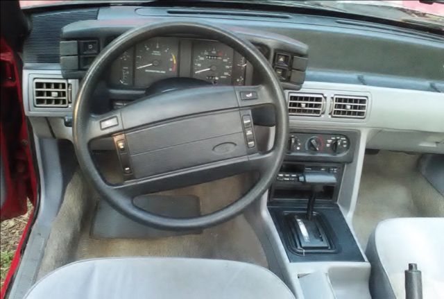 1993 Red Ford Mustang Convertible