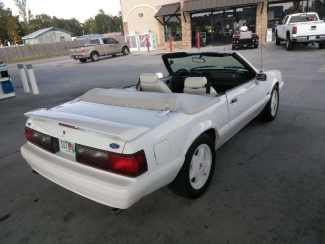 1993 White Ford Mustang Convertible