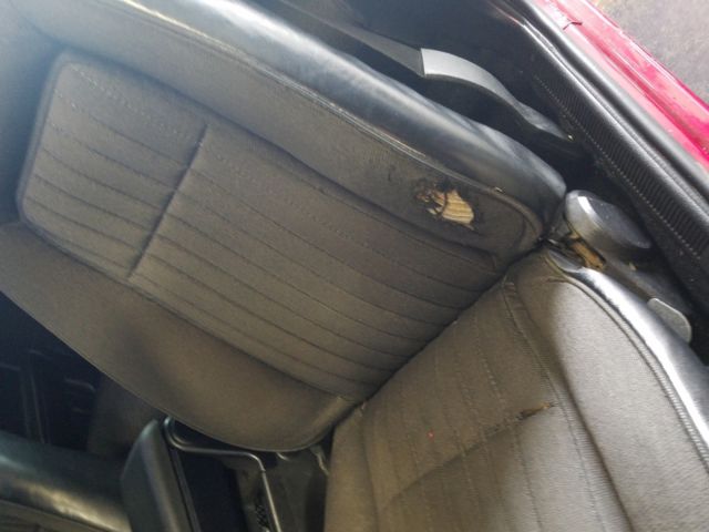 1993 Burgundy Ford Mustang Coupe