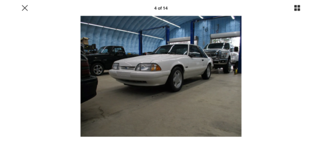 1993 White Ford Mustang Coupe