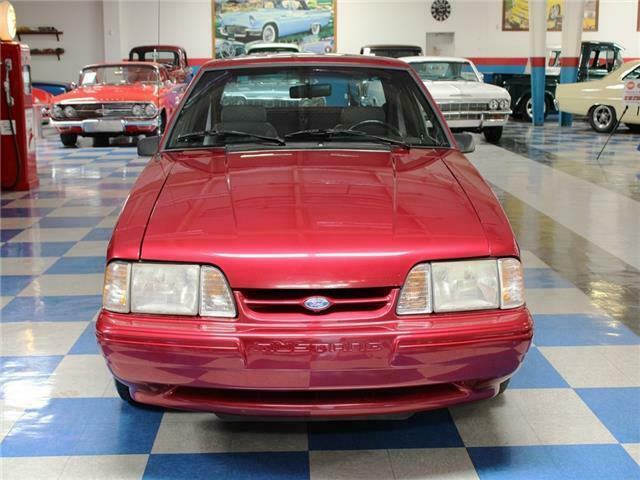 1993 Red Ford Mustang --