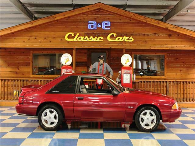 1993 Red Ford Mustang --