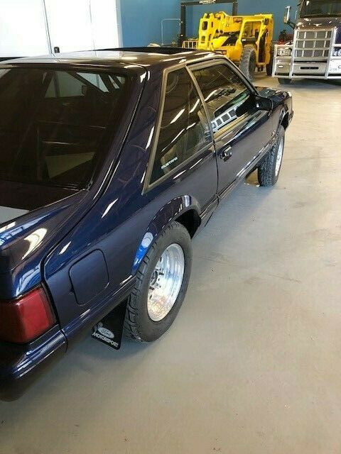 1993 Blue Ford Mustang