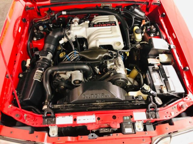 1993 Red Ford Mustang Hatchback