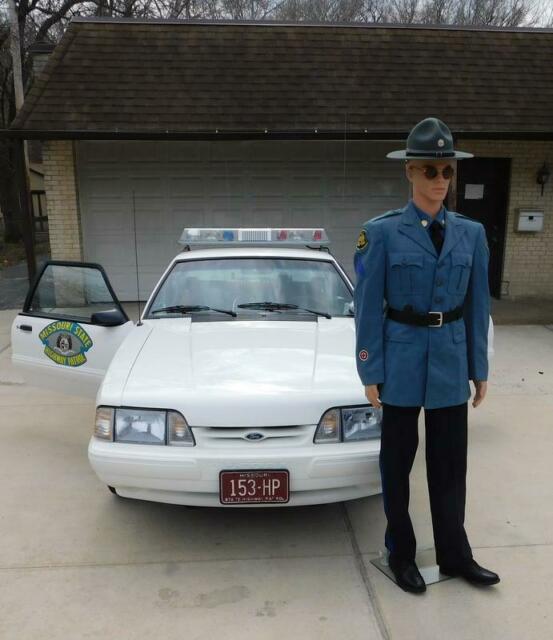 1993 White Ford Mustang --