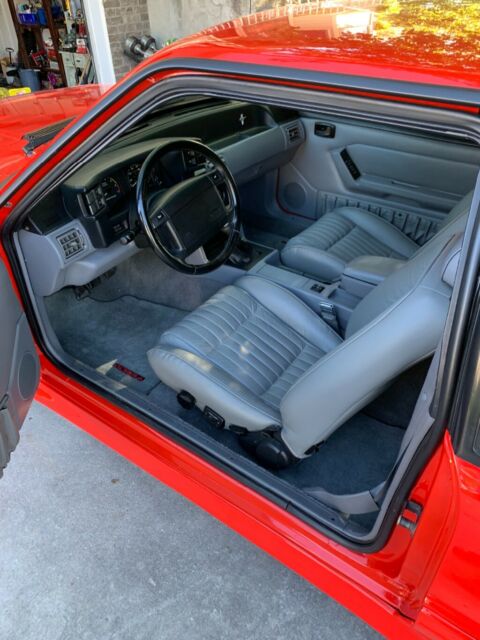 1993 Red Ford Mustang Hatchback