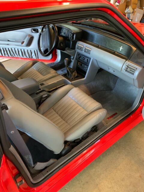 1993 Red Ford Mustang Hatchback