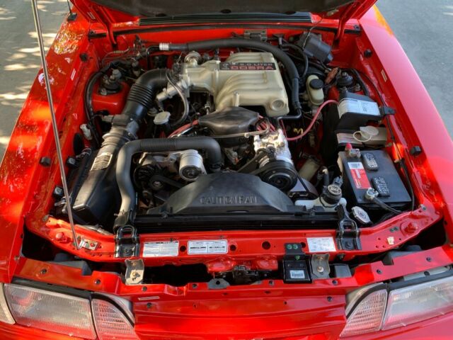 1993 Red Ford Mustang Hatchback