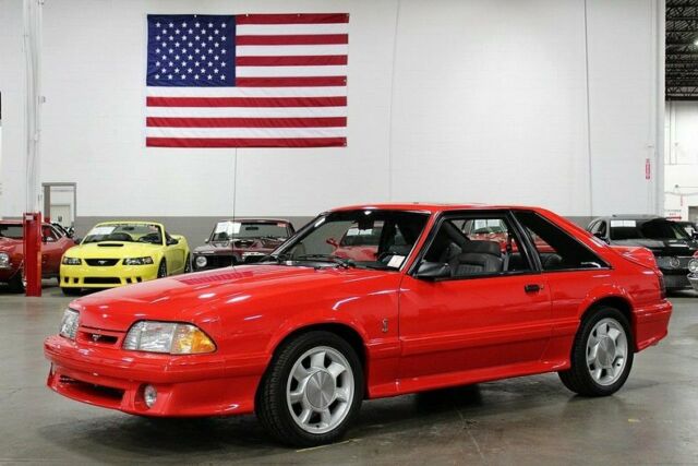 1993 Red Ford Mustang --