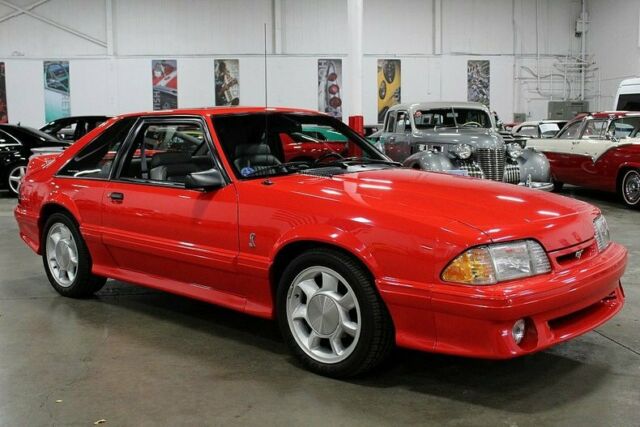 1993 Red Ford Mustang --