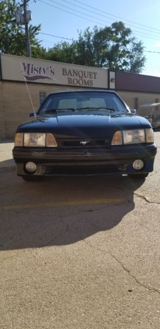 1993 Black Ford Mustang Hatchback