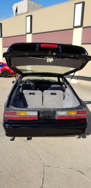1993 Black Ford Mustang Hatchback
