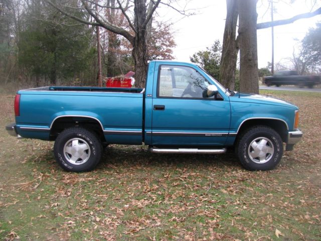 1993 Teal GMC Sierra 1500 Standard Cab Pickup