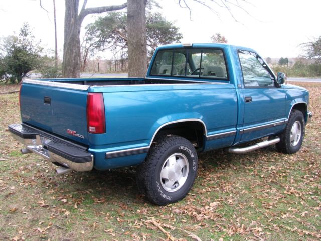 1993 Teal GMC Sierra 1500 Standard Cab Pickup