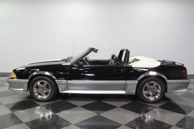1993 Black Ford Mustang Convertible