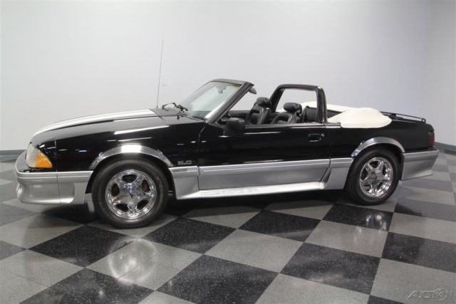 1993 Black Ford Mustang Convertible