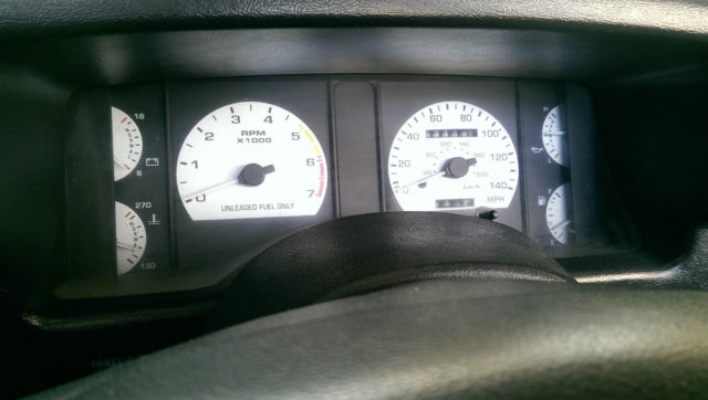 1993 White Ford Mustang Convertible