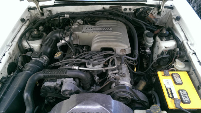 1993 White Ford Mustang Convertible