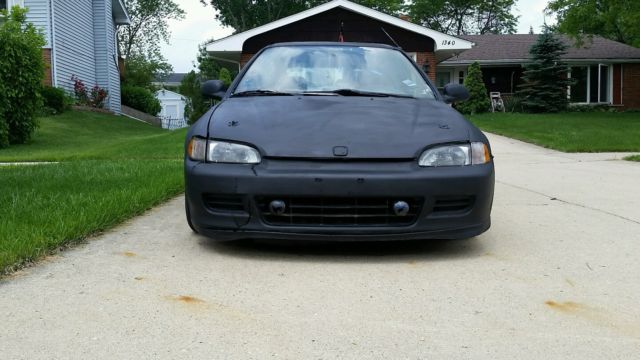 1993 Black Honda Civic Coupe