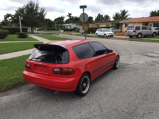 1993 Red Honda Civic